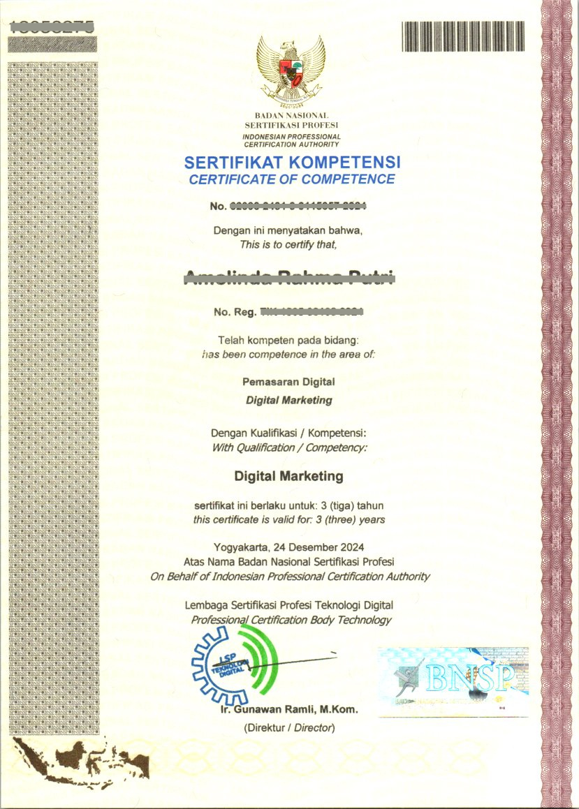 Sertifikat BNSP