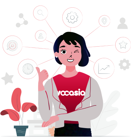 Vocasia Woman Illustration