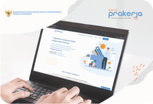 Melakukan registrasi online melalui situs prakerja.go.id