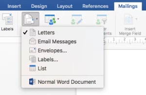 Cara membuat mail merge