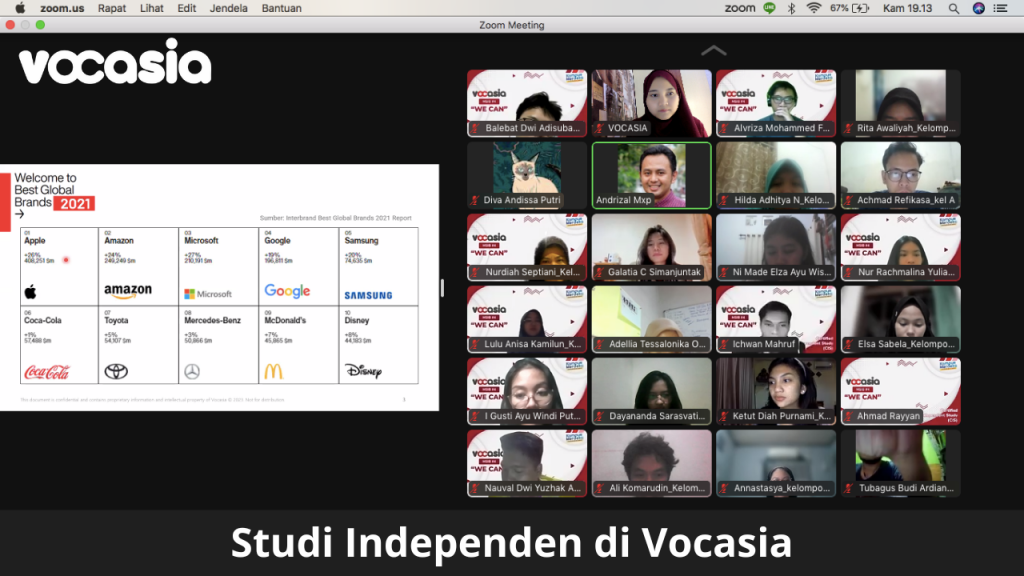 studi independen di Vocasia